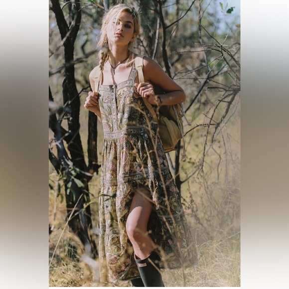 SPELL Jungle Midi Sundress - Picture 3 of 11